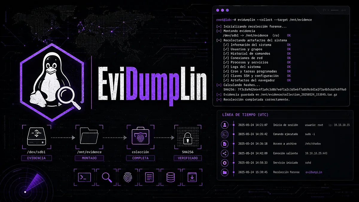 Vista previa del proyecto EviDumpLin