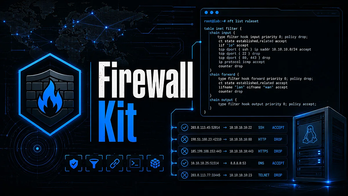 Vista previa del proyecto Firewall Kit